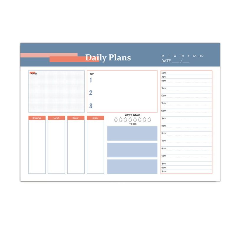 Notes Daily Plans Student Stationery Notebook Planner