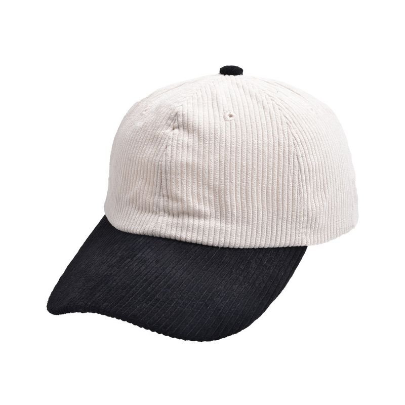 Neutral Simple Fashion Solid Color Corduroy Cap