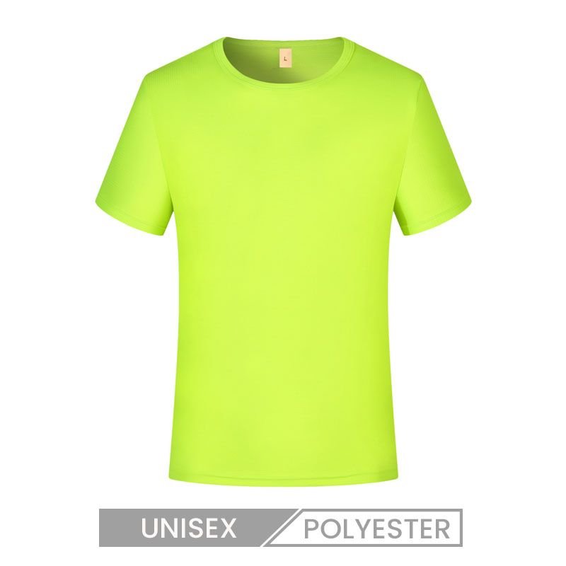 Unisex Summer Small Square Breathable Pattern Crew Neck Short Sleeve Quick-Drying Polyester T-Shirt Custom