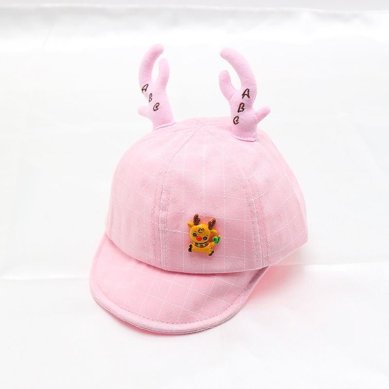 Kids Unisex Spring And Autumn Casual Cute Cartoon Plaid Fisherman Hat