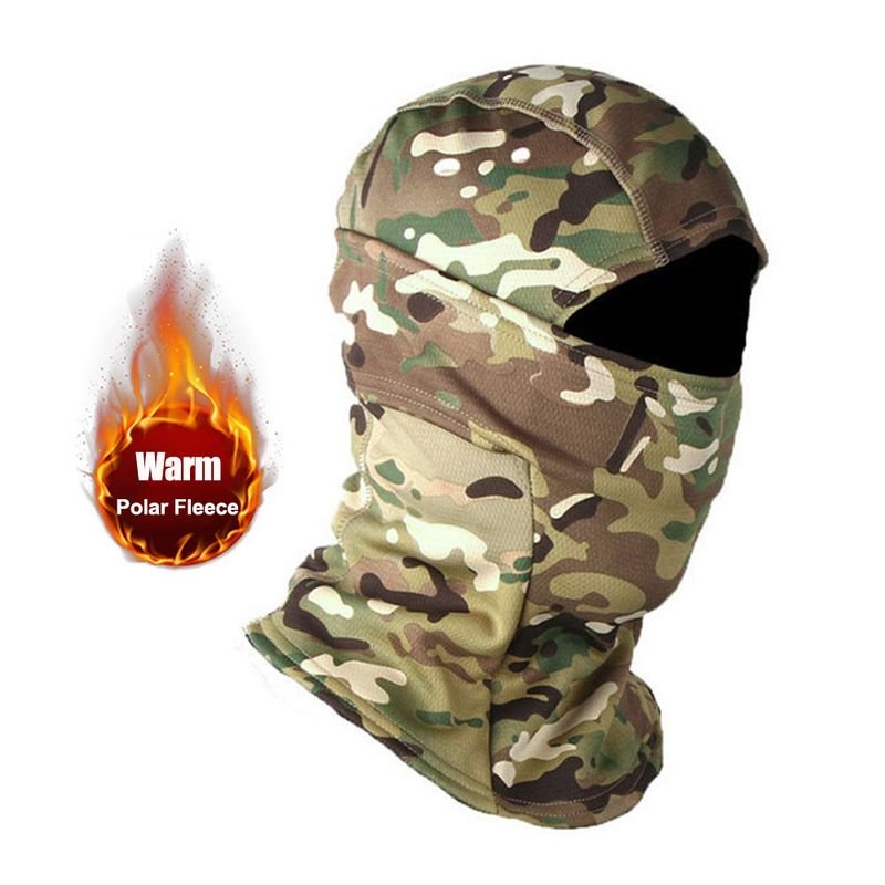 Outdoor Riding Velvet Warm Camouflage Ski Mask