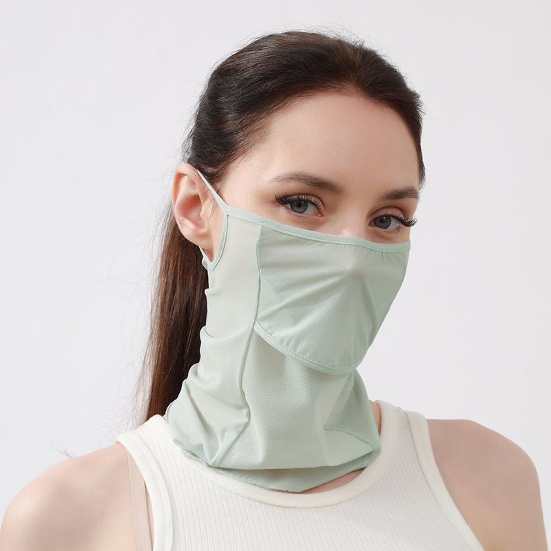 Ice Silk Sunscreen Light And Thin Outdoor Sports Cycling Women Golf Uv-Resistant Ear-Hanging Breathable Mask Scarf