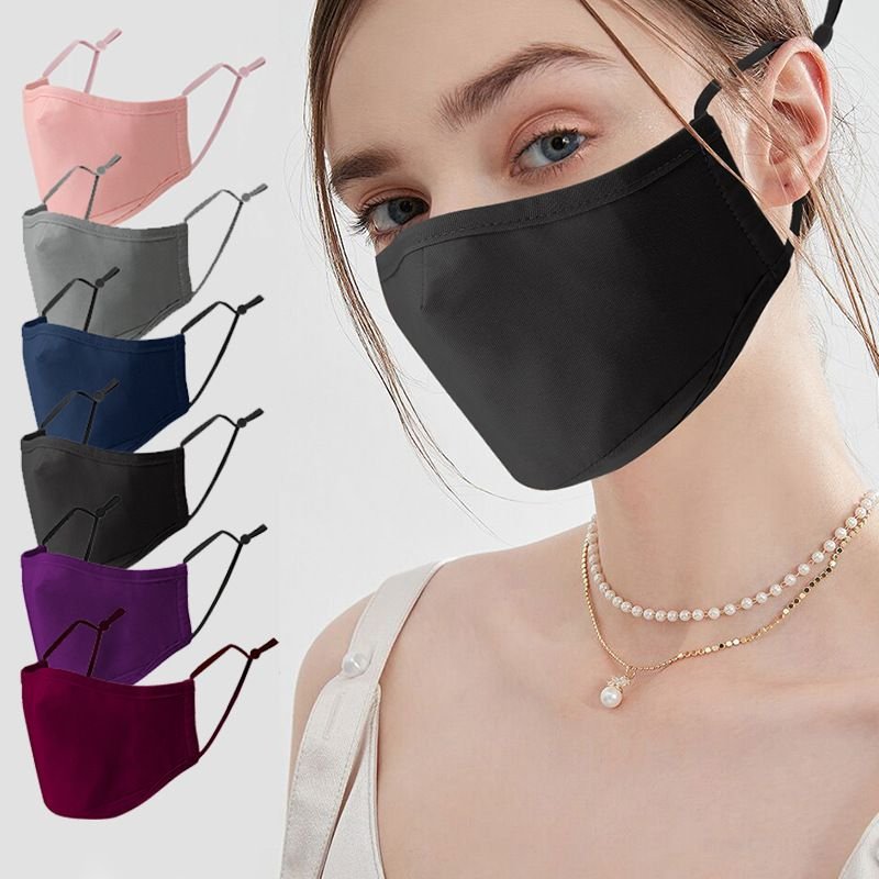 Adult 3-Layer Cotton Washable Three-Dimensional Breathable Adjustable Dustproof Cotton Masks