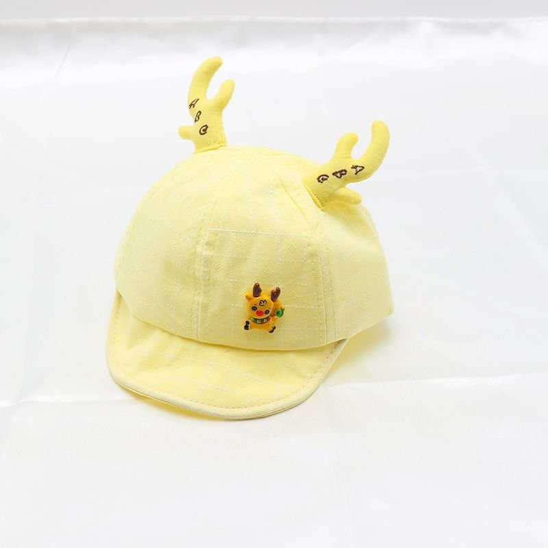 Kids Unisex Spring And Autumn Casual Cute Cartoon Plaid Fisherman Hat