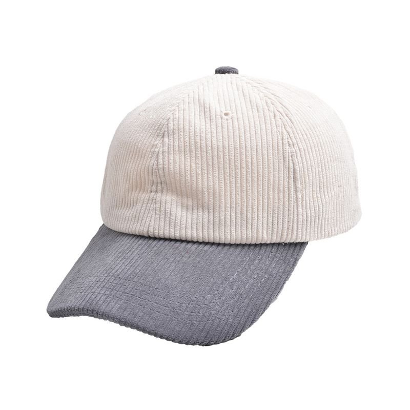 Neutral Simple Fashion Solid Color Corduroy Cap