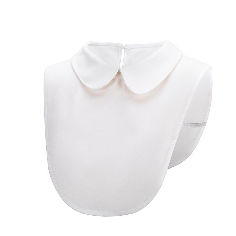 Women Fashion Solid Color Shirt Fake Collar