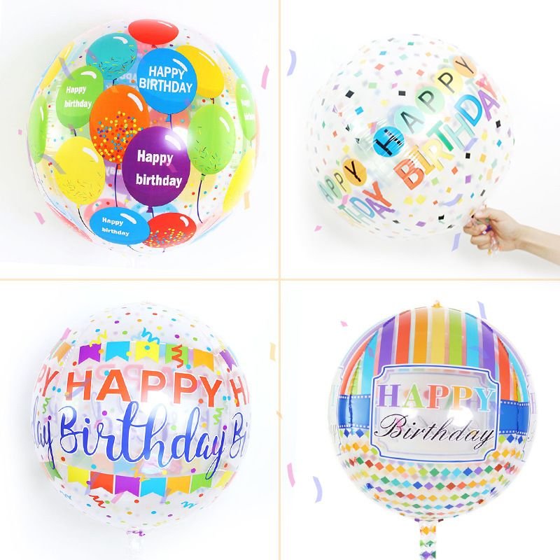 Transparent 22 Inch Birthday Balloon Decoration