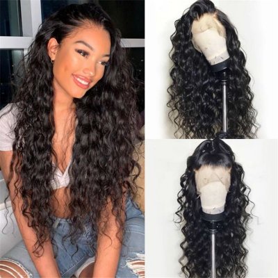 Women Fashion Black Long Curly Hair Corn Perm Chemical Fiber Wig Head Cover