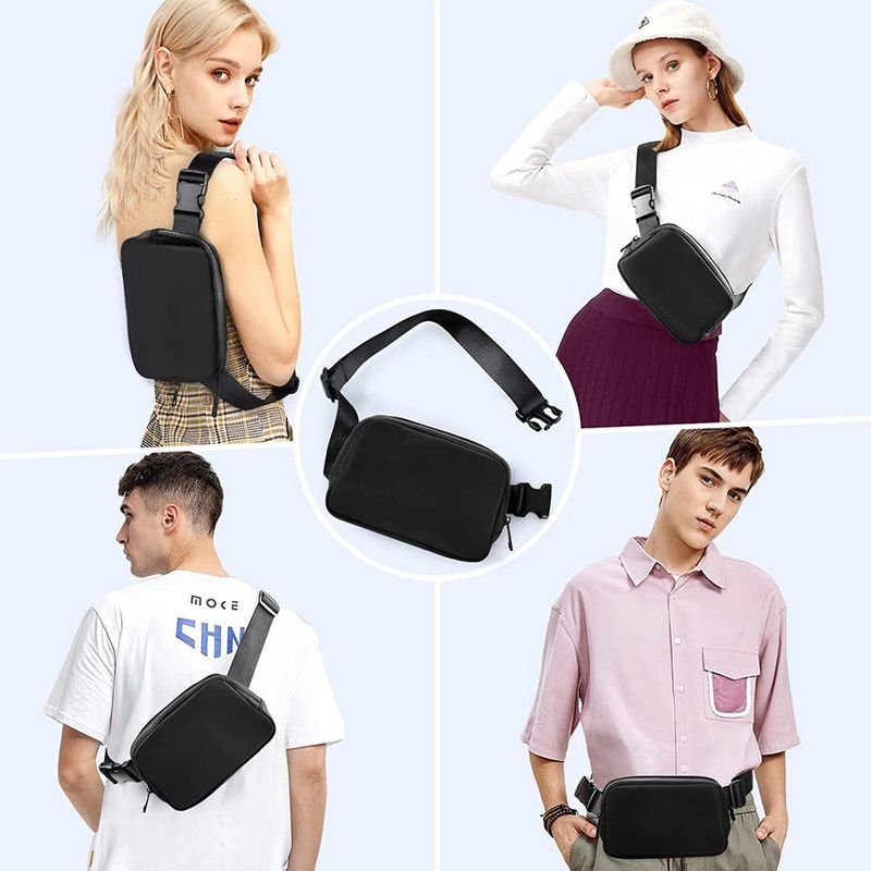 Fashion Nylon Waterproof Transparent Chest Bag