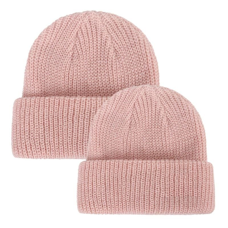 Autumn Winter Fashion Solid Color Knitted Parent-Child Wool Hat