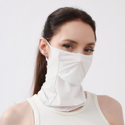 Ice Silk Sunscreen Light And Thin Outdoor Sports Cycling Women Golf Uv-Resistant Ear-Hanging Breathable Mask Scarf